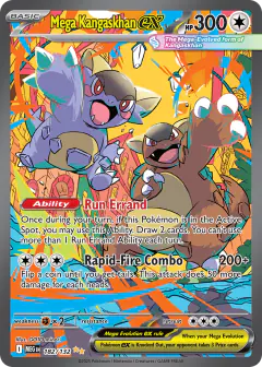 Mega Kangaskhan ex 182/132 Special Illustration Rare card from Mega Evolution Base