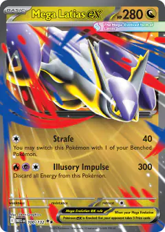 Mega Latias ex 100/132 Double Rare card from Mega Evolution Base