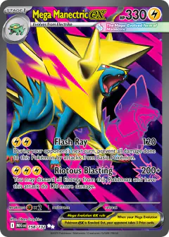 Mega Manectric ex 158/132 Ultra Rare card from Mega Evolution Base