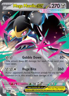 Mega Mawile ex 094/132 Double Rare card from Mega Evolution Base