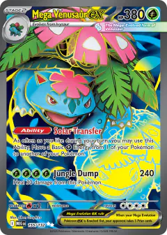 Mega Venusaur ex 155/132 Ultra Rare card from Mega Evolution Base