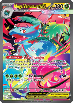Mega Venusaur ex 177/132 Special Illustration Rare card from Mega Evolution Base