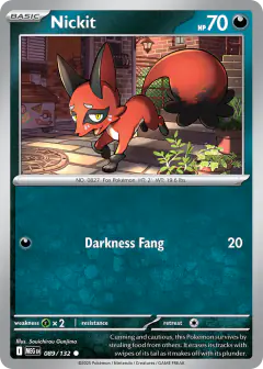 Nickit 089/132 Common card from Mega Evolution Base