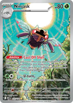 Ninjask 137/132 Illustration Rare card from Mega Evolution Base