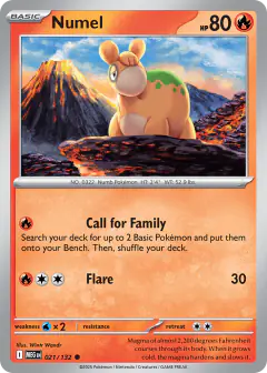 Numel 021/132 Common card from Mega Evolution Base