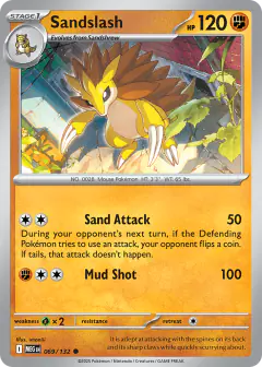 Sandslash 069/132 Common card from Mega Evolution Base