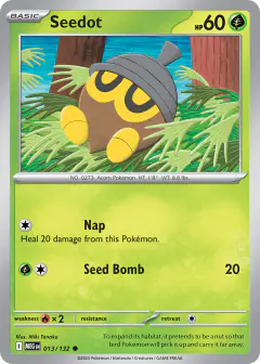 Seedot 013/132 Common card from Mega Evolution Base