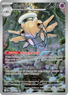 Shedinja 144/132 Illustration Rare card from Mega Evolution Base