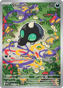 Shroodle 149/132 Illustration Rare card from Mega Evolution Base