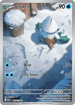 Snover 140/132 Illustration Rare card from Mega Evolution Base