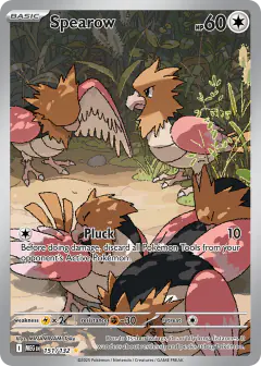 Spearow 151/132 Illustration Rare card from Mega Evolution Base