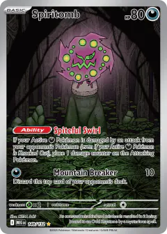 Spiritomb 148/132 Illustration Rare card from Mega Evolution Base