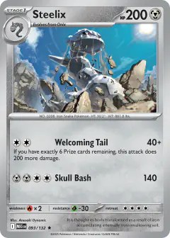 Steelix 093/132 Rare card from Mega Evolution Base