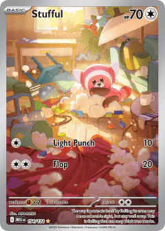 Stufful 154/132 Illustration Rare card from Mega Evolution Base