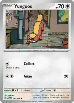 Yungoos 109/132 Common card from Mega Evolution Base