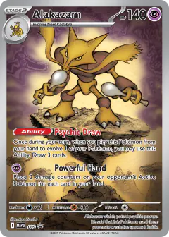Alakazam 009 Promo card from Mega Evolution Black Star Promos