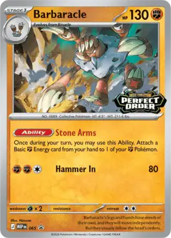 Barbaracle 065 Promo card from Mega Evolution Black Star Promos
