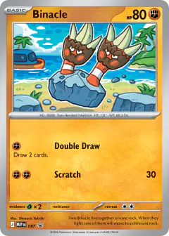 Binacle 087 Rare card from Mega Evolution Black Star Promos