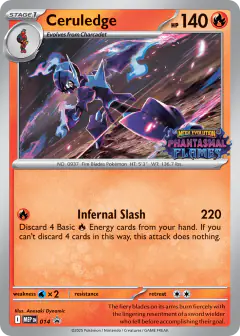 Ceruledge 014 Promo card from Mega Evolution Black Star Promos