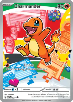 Charmander 038 Promo card from Mega Evolution Black Star Promos