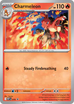 Charmeleon 079 Promo card from Mega Evolution Black Star Promos