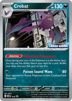 Crobat 076 Promo card from Mega Evolution Black Star Promos