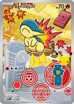 Cyndaquil 047 Promo card from Mega Evolution Black Star Promos