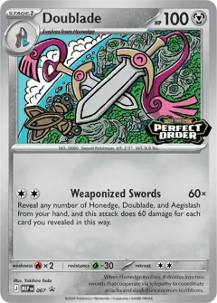 Doublade 067 Promo card from Mega Evolution Black Star Promos