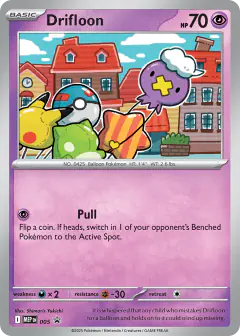 Drifloon 005 Promo card from Mega Evolution Black Star Promos
