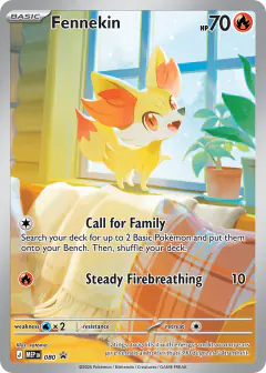 Fennekin 080 Promo card from Mega Evolution Black Star Promos