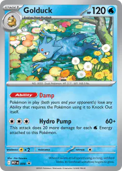 Golduck 008 Promo card from Mega Evolution Black Star Promos