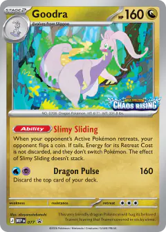 Goodra 077 Promo card from Mega Evolution Black Star Promos