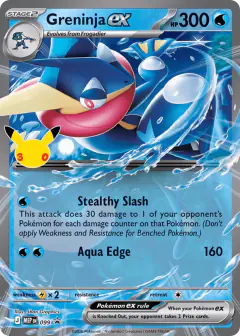 Greninja ex 099 Promo card from Mega Evolution Black Star Promos