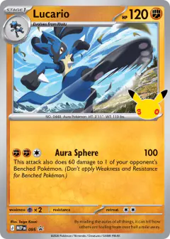 Lucario 095 Promo card from Mega Evolution Black Star Promos