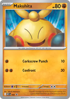 Makuhita 068 Promo card from Mega Evolution Black Star Promos