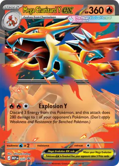 Mega Charizard Y ex 030 Promo card from Mega Evolution Black Star Promos