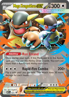 Mega Kangaskhan ex 025 Promo card from Mega Evolution Black Star Promos