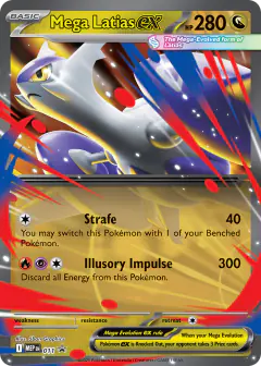 Mega Latias ex 011 Promo card from Mega Evolution Black Star Promos