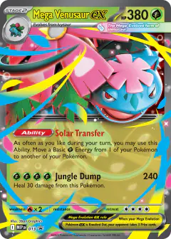 Mega Venusaur ex 013 Promo card from Mega Evolution Black Star Promos