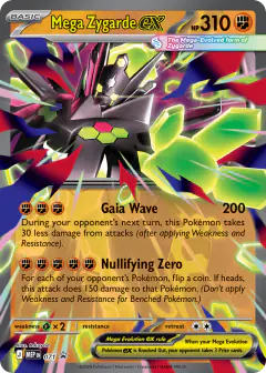 Mega Zygarde ex 071 Promo card from Mega Evolution Black Star Promos