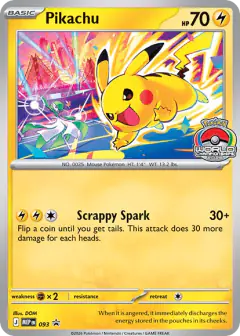 Pikachu 093 Promo card from Mega Evolution Black Star Promos