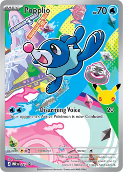 Popplio 045 Promo card from Mega Evolution Black Star Promos
