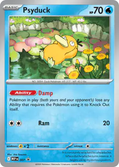 Psyduck 007 Promo card from Mega Evolution Black Star Promos