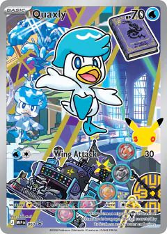 Quaxly 063/000 Promo card from Mega Evolution Black Star Promos