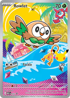 Rowlet 043 Promo card from Mega Evolution Black Star Promos