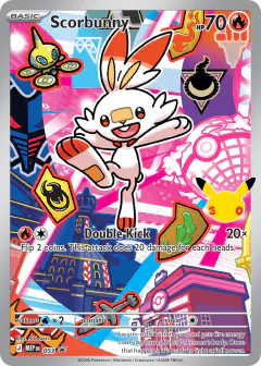 Scorbunny 053 Promo card from Mega Evolution Black Star Promos