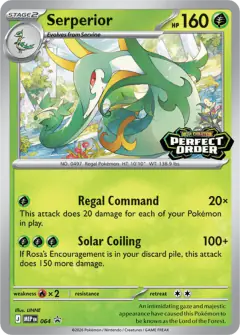 Serperior 064 Promo card from Mega Evolution Black Star Promos