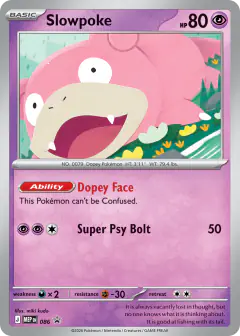 Slowpoke 086 Rare card from Mega Evolution Black Star Promos