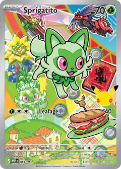 Sprigatito 061/000 Promo card from Mega Evolution Black Star Promos