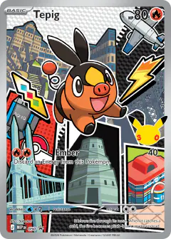Tepig 050 Promo card from Mega Evolution Black Star Promos
